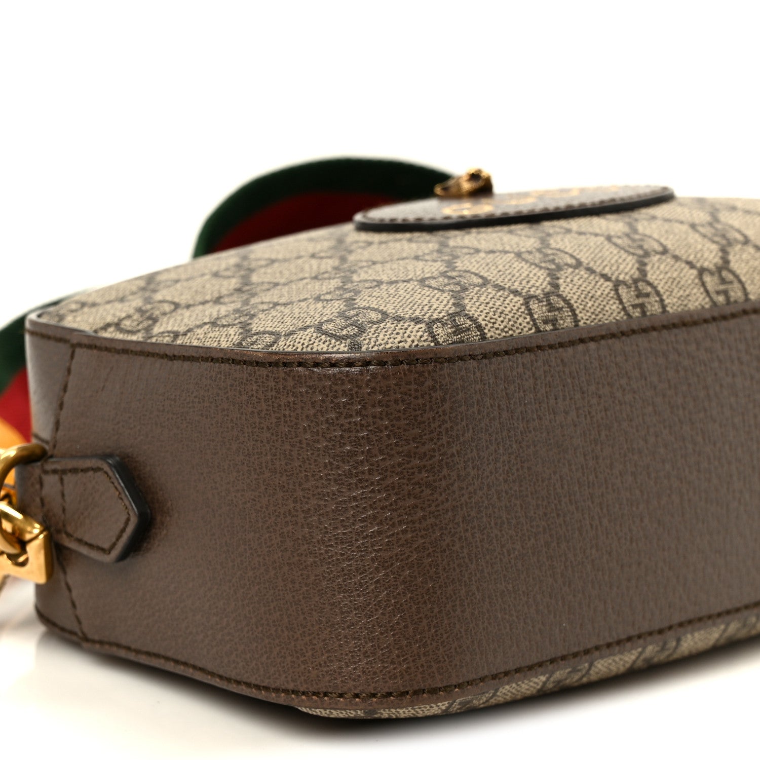 Gucci GG Supreme Monogram Web Neo Vintage Shoulder Bag Beige New Acero Crop 10 of 11