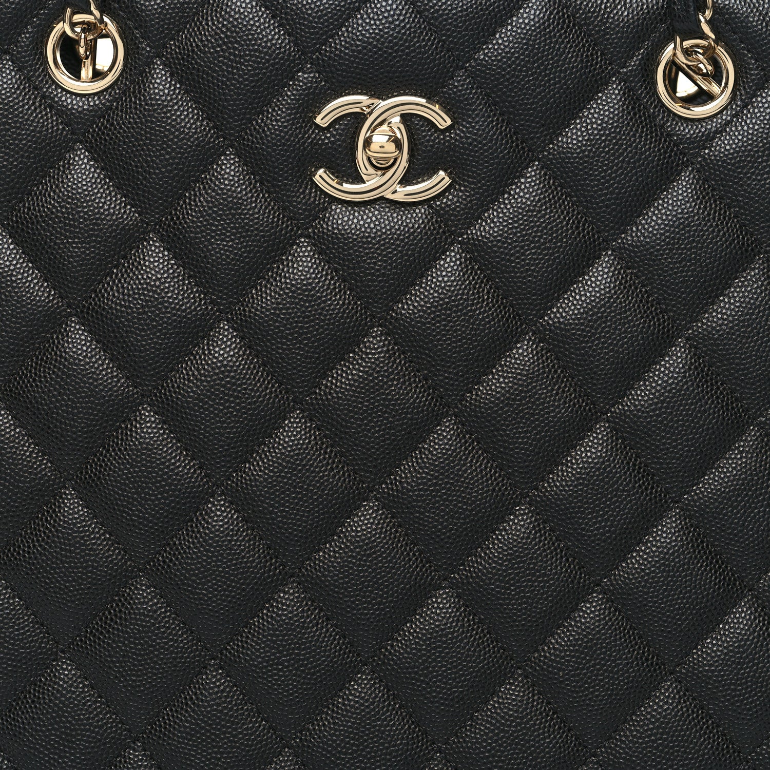 Chanel Caviar Quilted Large Shopping Tote Black 8 of 11