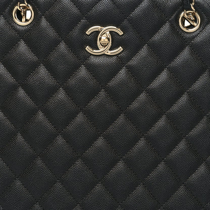 Chanel Caviar Quilted Large Shopping Tote Black 8 of 11