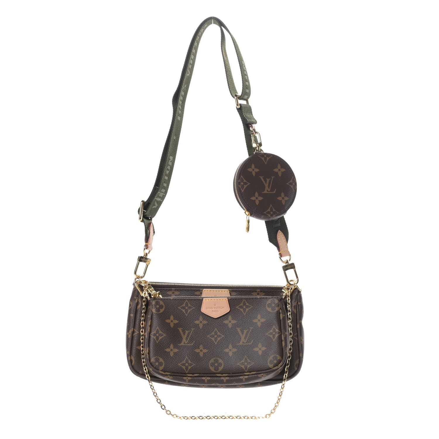 Louis Vuitton Monogram Multi Pochette Accessories Kaki 1 of 13