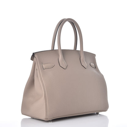 Hermes Togo Birkin 30 Gris Tourterelle 3 of 37