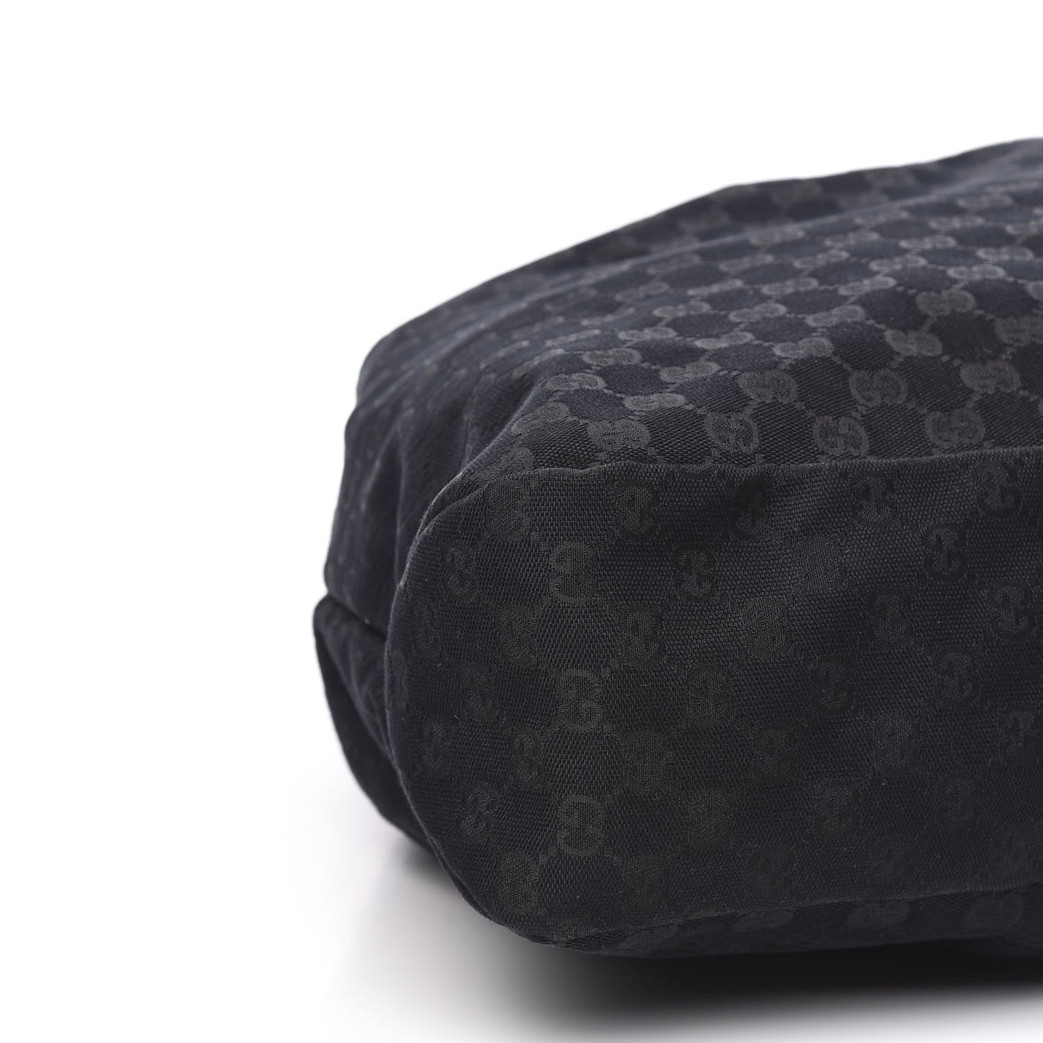 Gucci Monogram Large Zebra Horsebit Chain Hobo Black 8 of 11