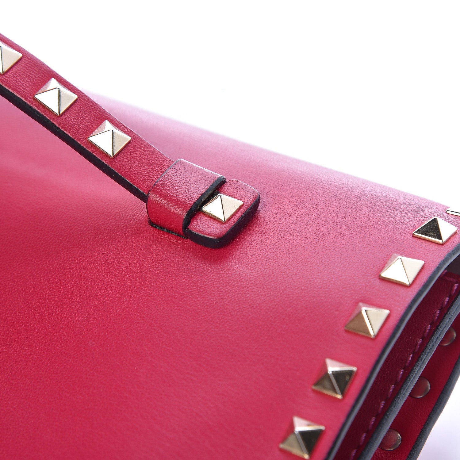 Valentino Garavani Nappa Rockstud Wristlet Clutch Cyclamin 10 of 11