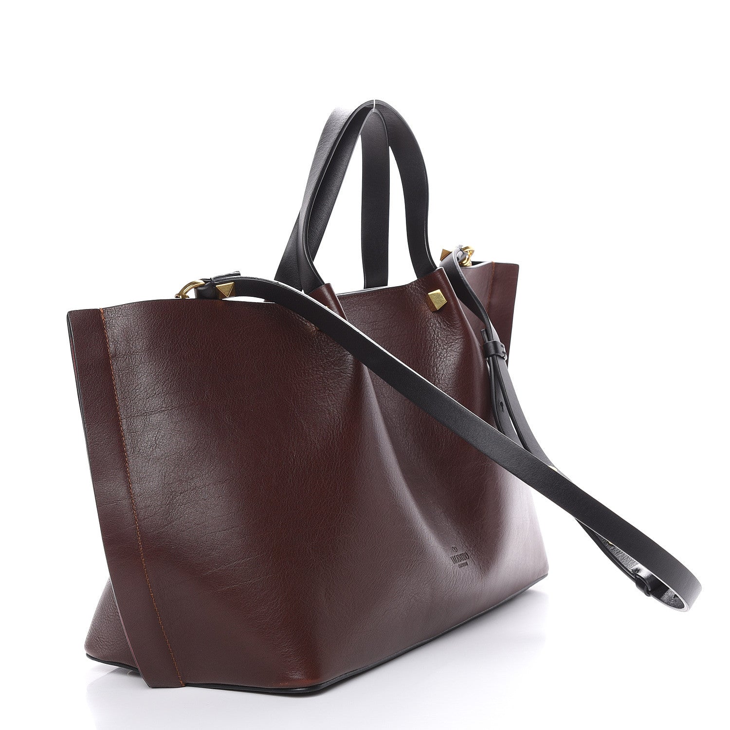 Valentino Garavani Grainy Calfskin Medium VLogo Escape Shopper Rubin 4 of 14