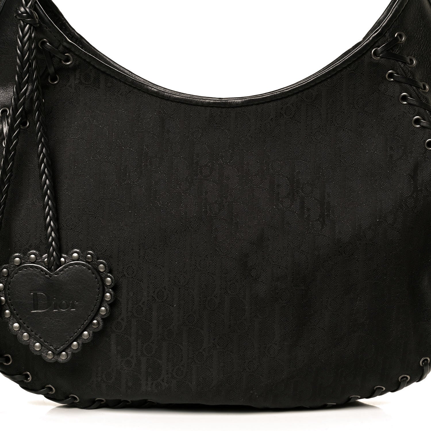 Christian Dior Monogram Ethnic Hobo Black 8 of 12