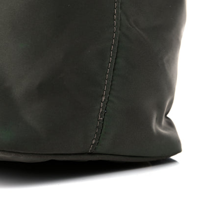 Prada Tessuto Nylon Logo Tote Green 14 of 16