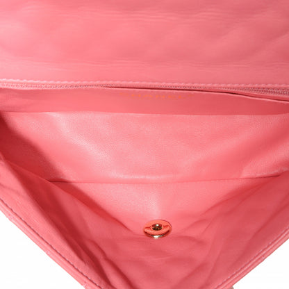 Chanel Lambskin Quilted Valentine Charms Medium Single Flap Pink 5 of 7