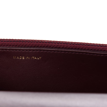 Chanel Shiny Crumpled Calfskin Quilted 19 Wallet On Chain WOC Burgundy 9 of 11