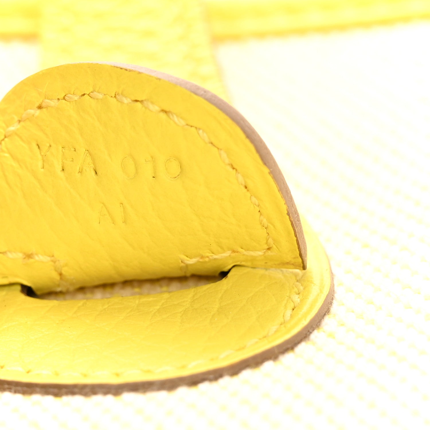 Hermes Toile H Taurillon Clemence Evelyne III PM Ecru Citron Lime 7 of 11