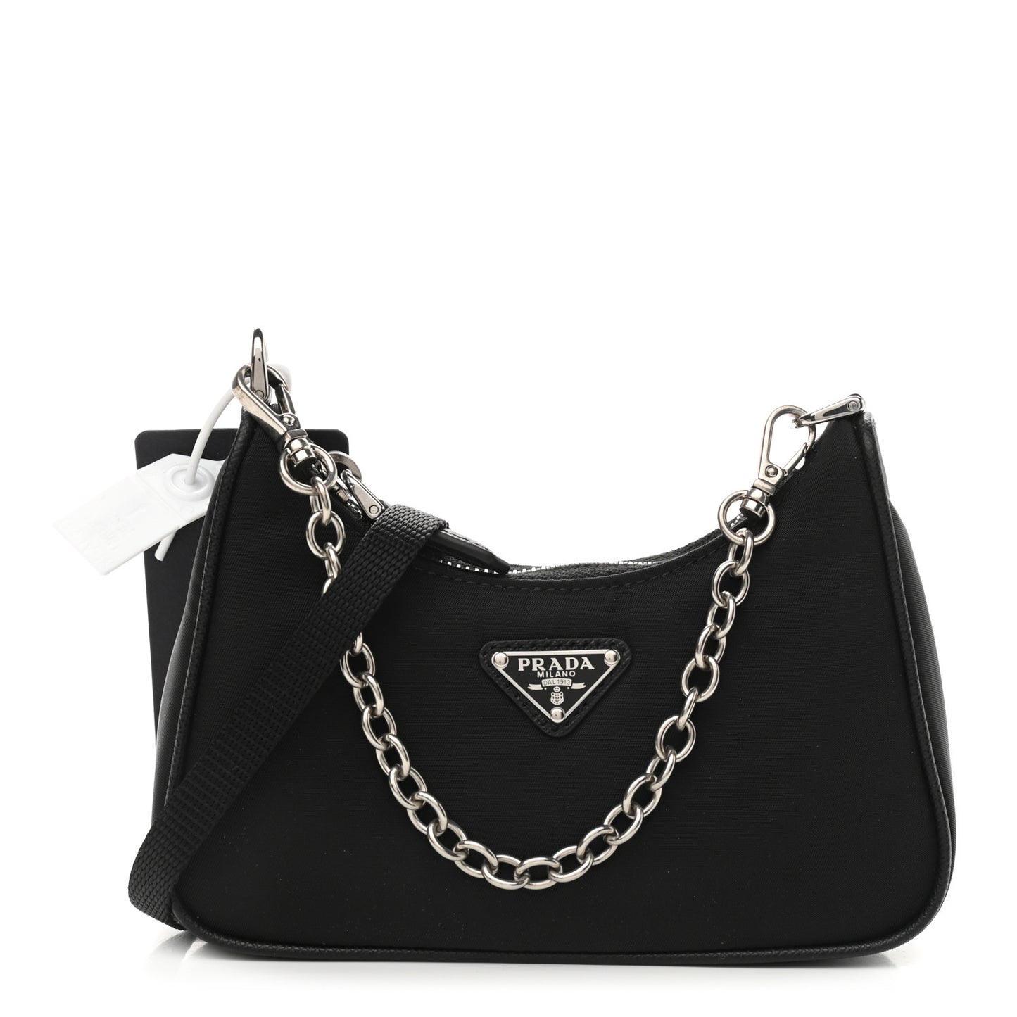 Tessuto Nylon Mini Re-Edition 2000 Shoulder Bag Black