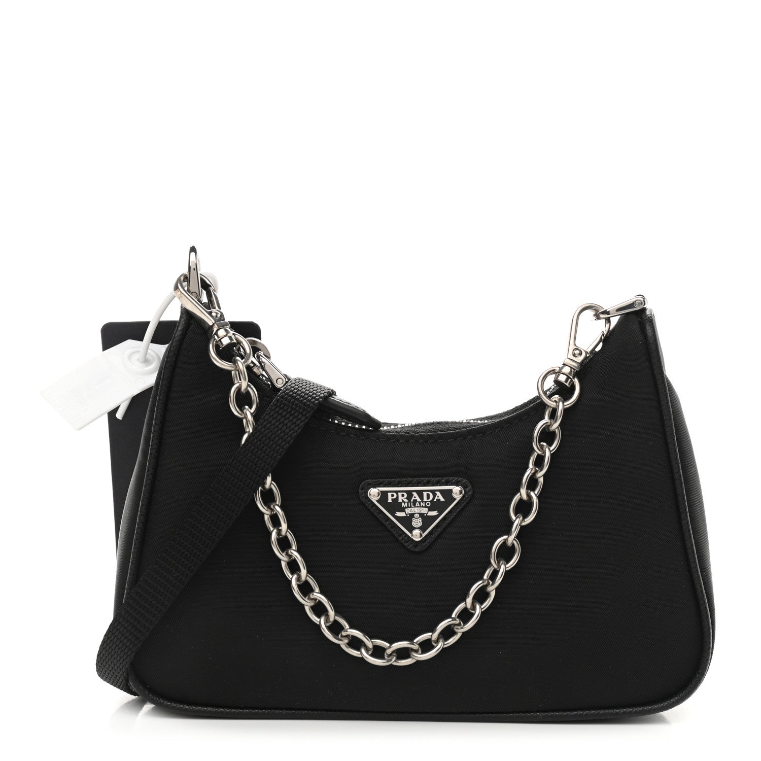 Prada Tessuto Nylon Mini Re-Edition 2000 Shoulder Bag Black 1 of 9