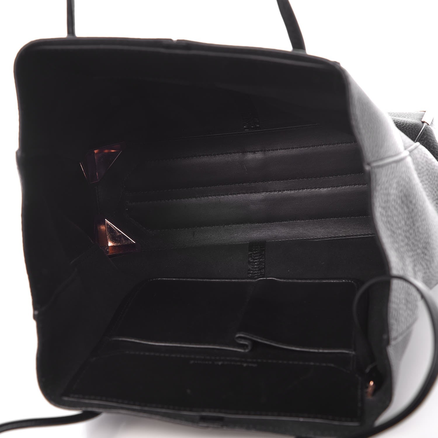 Alexander Wang Pebbled Calfskin Prisma Skeletal Tote Black Rose Gold Hardware 6 of 11
