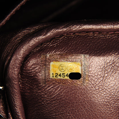 Chanel Metallic Aged Calfskin Quilted Small Reissue Camera Case Rose Fonce 7 of 7