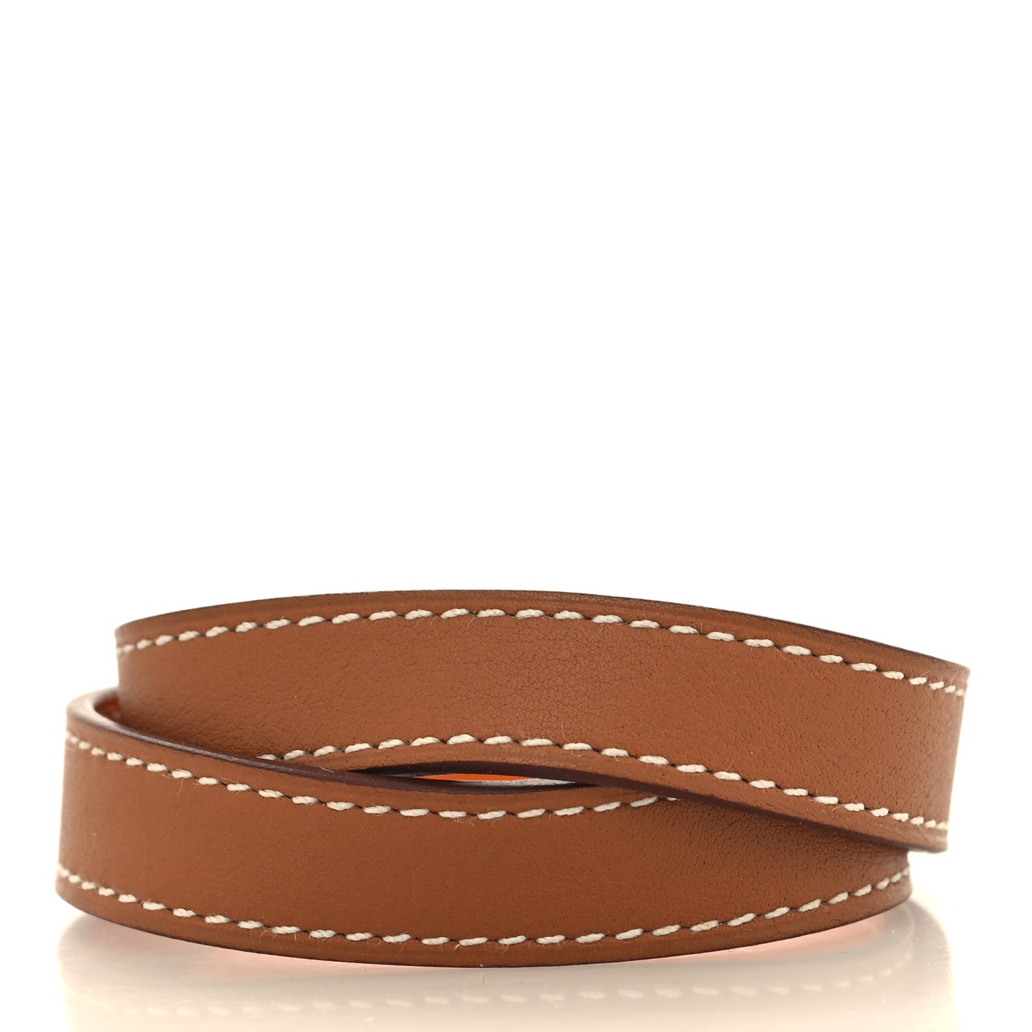 Hermes Barenia Kelly Double Tour Bracelet T2 Fauve 2 of 6