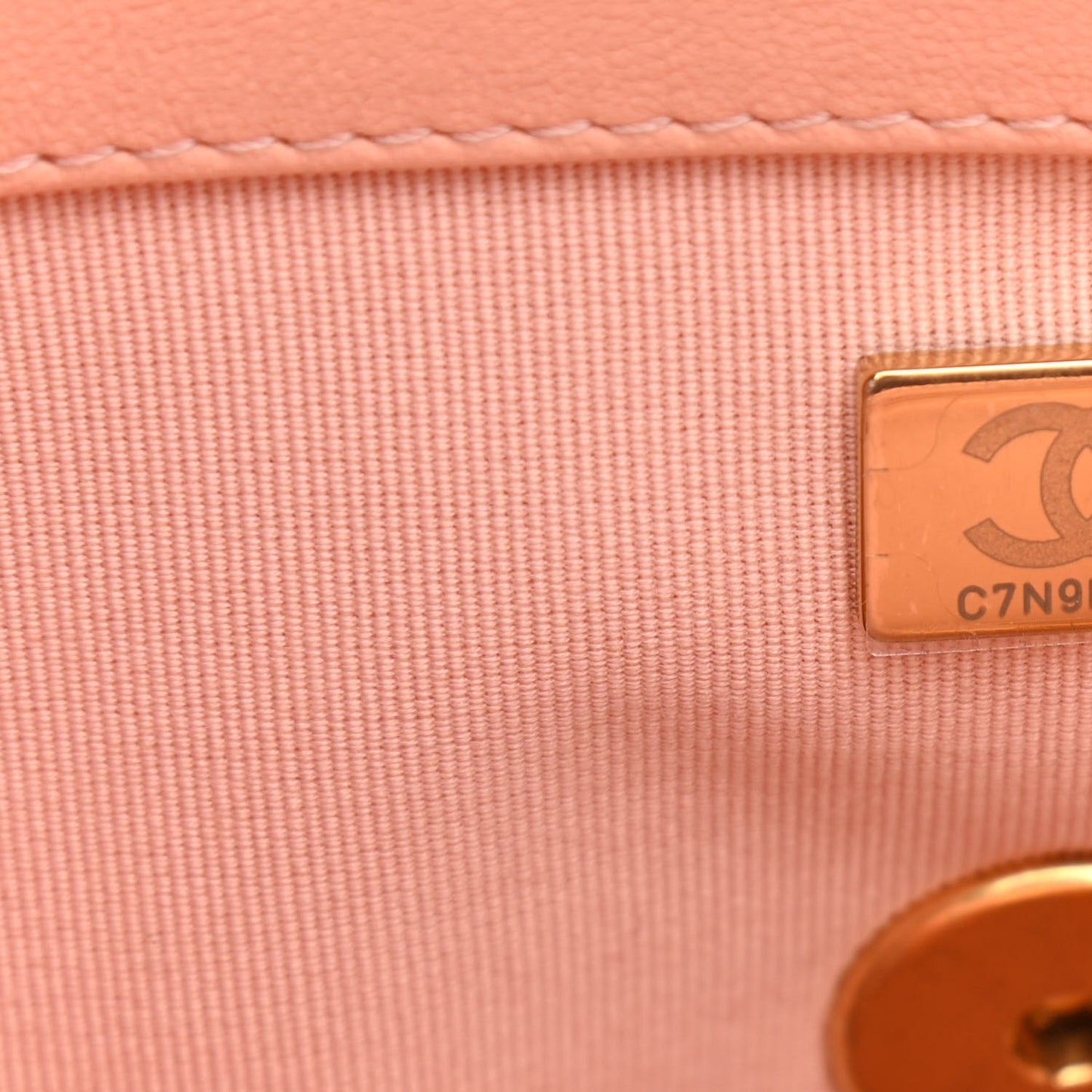 Lambskin Quilted Medium Chanel 19 Flap Light Orange