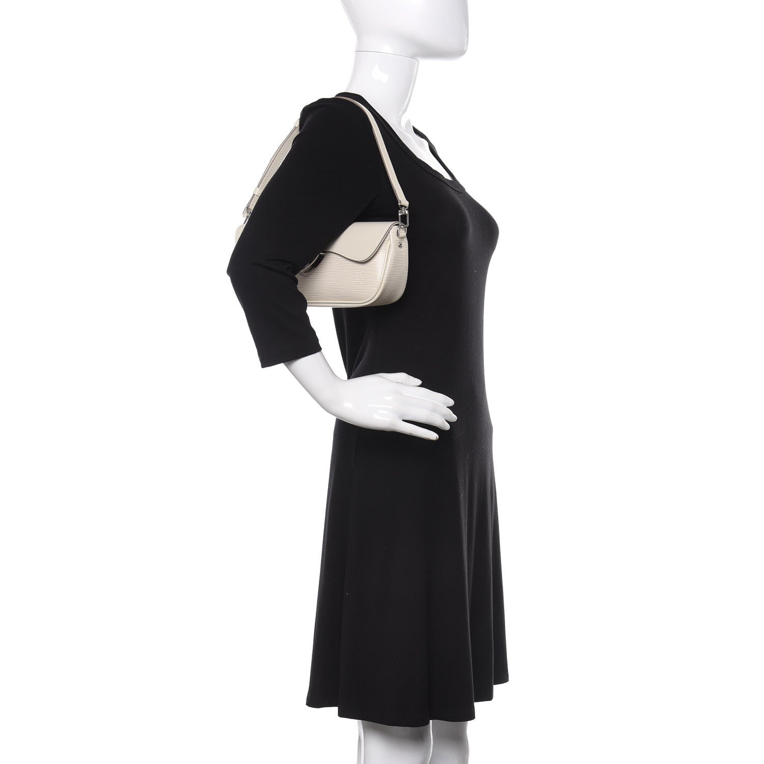 Louis Vuitton Epi Montaigne Clutch Ivory 2 of 10