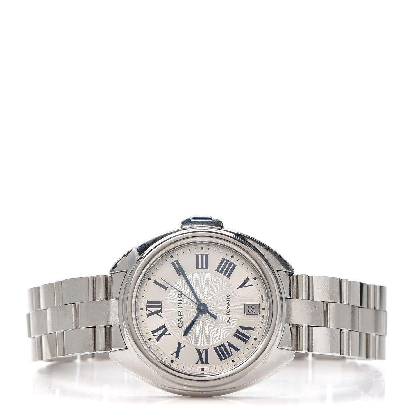 Stainless Steel 35mm Cle De Cartier Automatic Watch