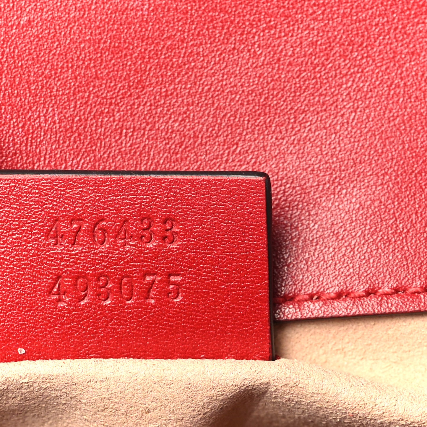 Calfskin Matelasse Super Mini GG Marmont Shoulder Bag Hibiscus Red