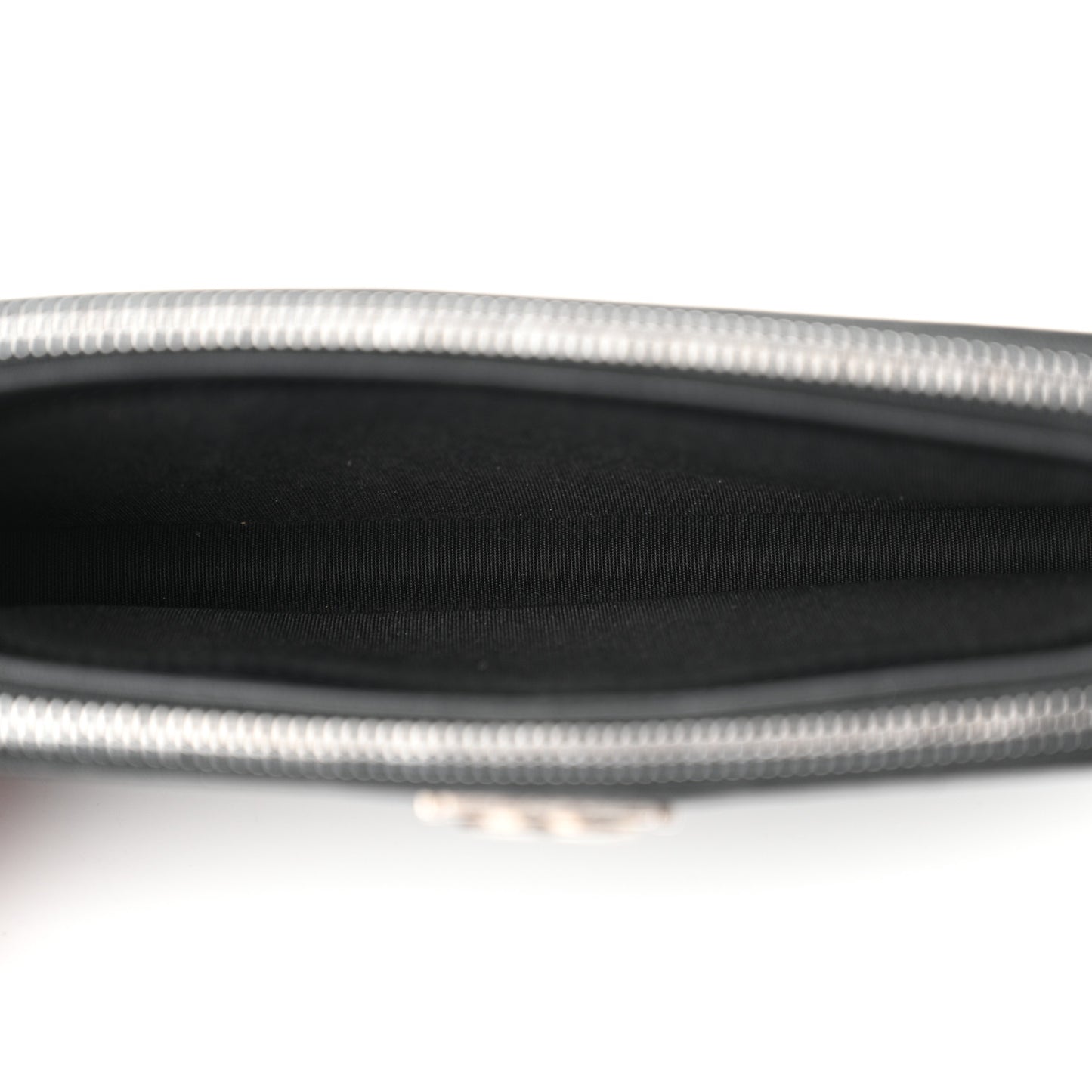 Calfskin Quilted Small Boy Clutch With Chain Black