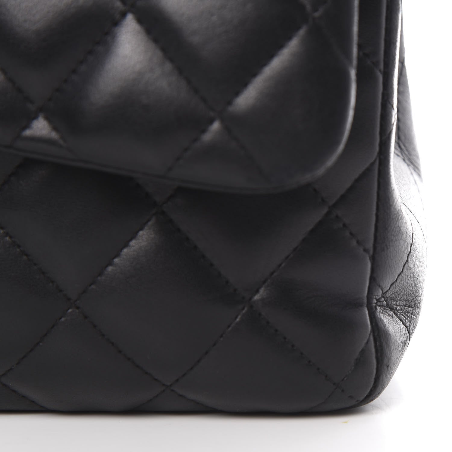 Chanel Lambskin Quilted Jumbo Double Flap Black 23 of 23