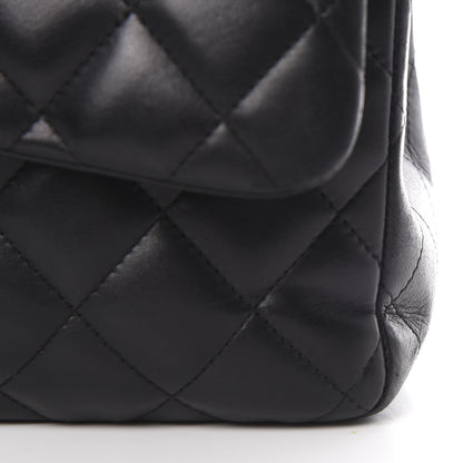 Chanel Lambskin Quilted Jumbo Double Flap Black 23 of 23