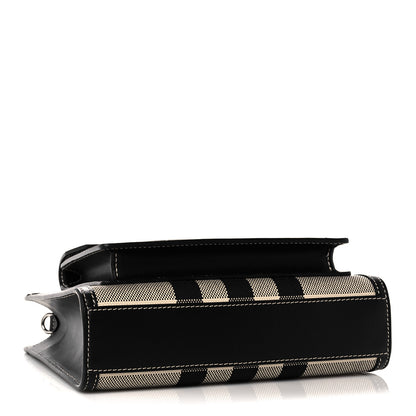 Burberry Smooth Calfskin Archive Canvas Check Mini Pocket Bag Butter Beige Black 4 of 10