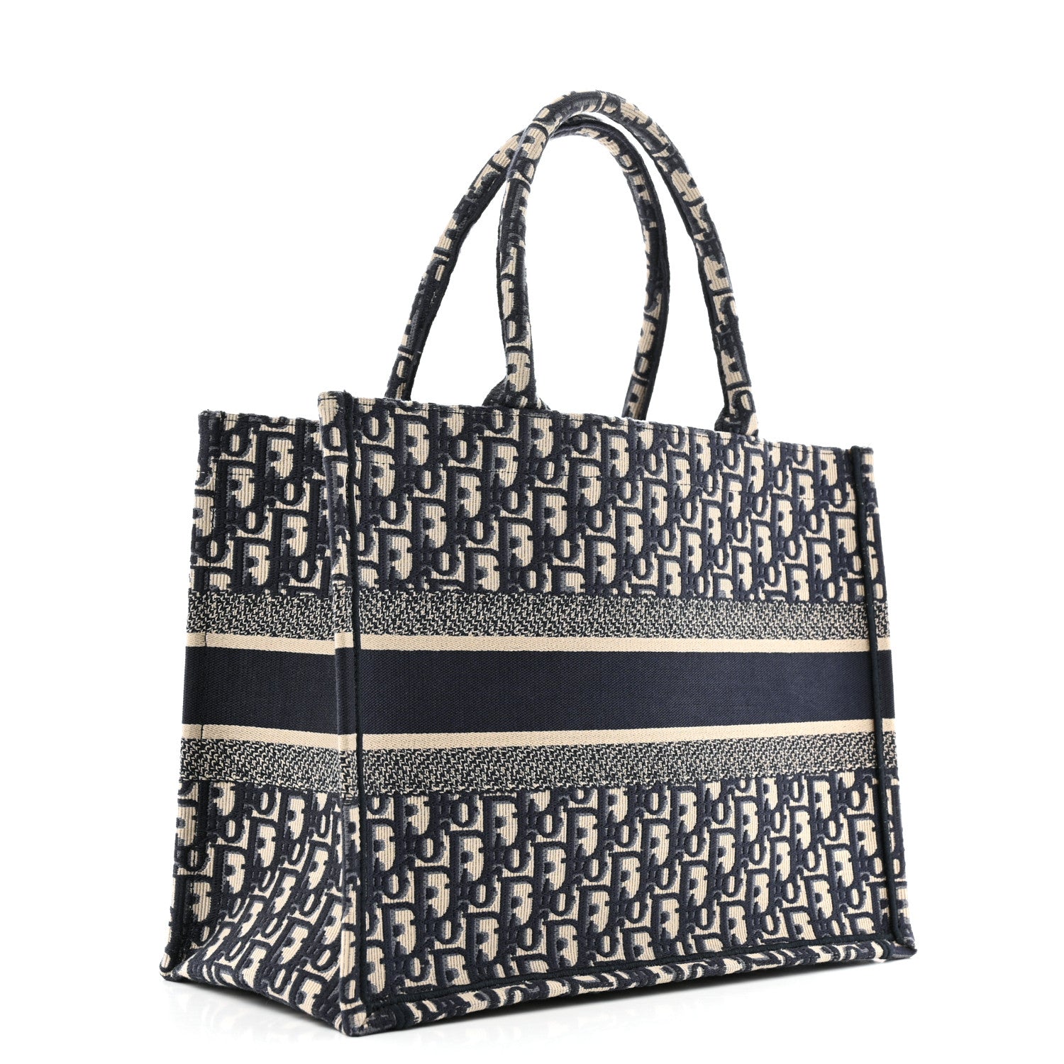 Christian Dior Oblique Medium Book Tote Blue Multicolor 3 of 13