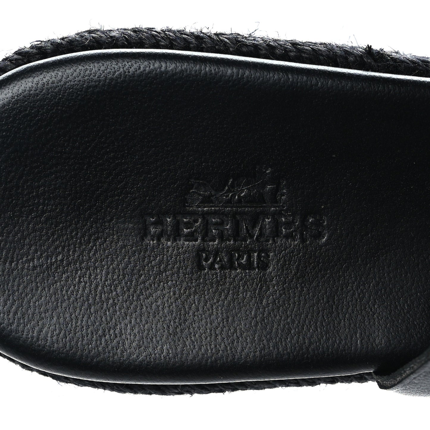 Nappa Ithea Espadrille Wedge Sandals 39 Black