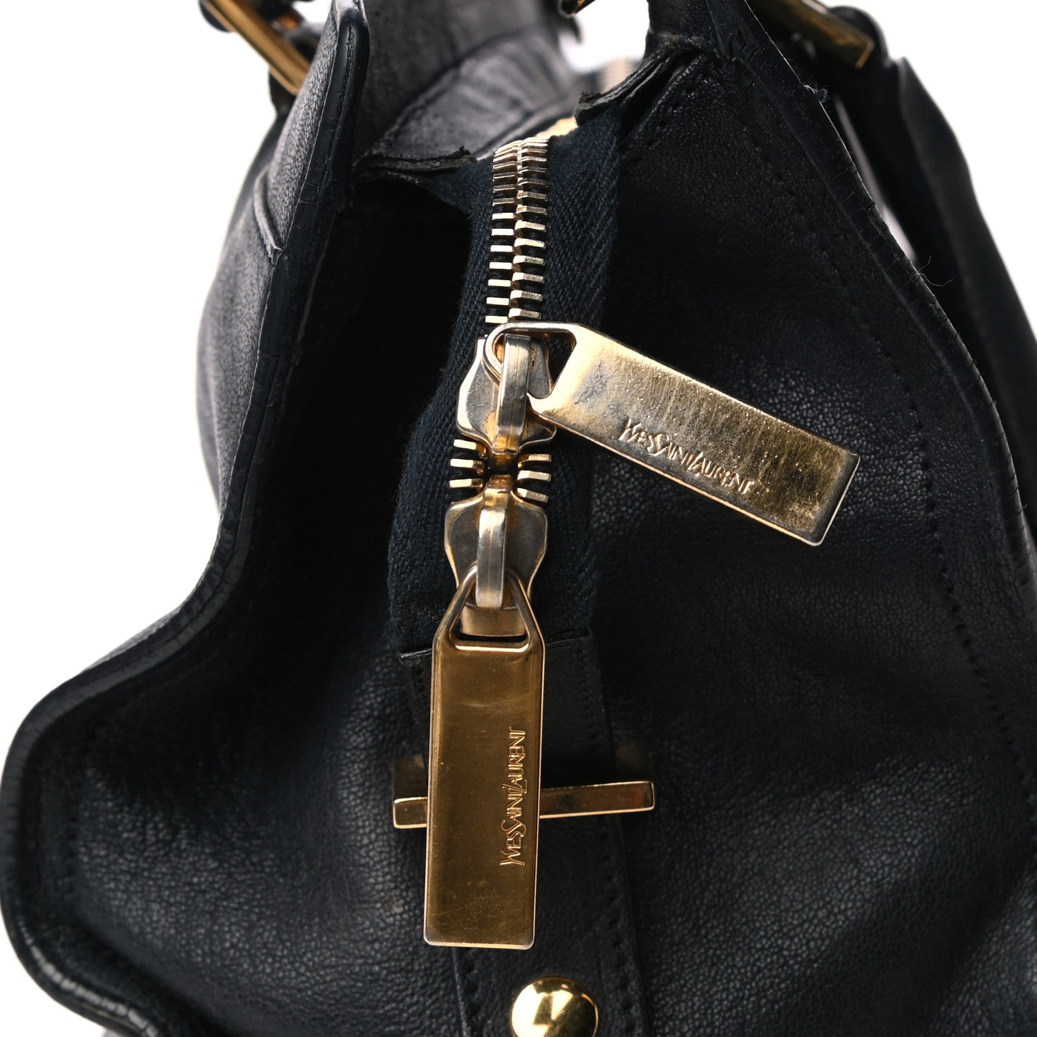 Saint Laurent Sheepskin Small Cabas ChYc Navy 17 of 26