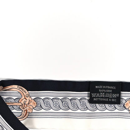 Hermes Silk Bride De Cour Twilly Black White Or Rose 3 of 3