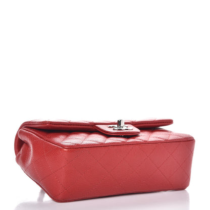 Chanel Caviar Quilted Mini Rectangular Flap Red 4 of 9