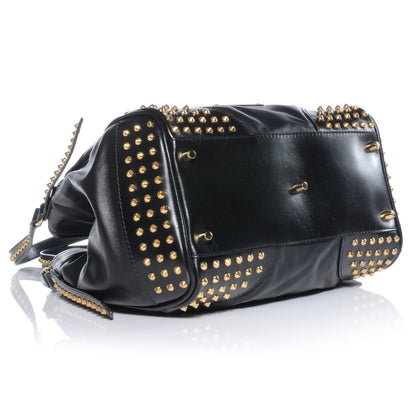 Burberry Lambskin Bridle Studs Small Canterbury Tote Black 4 of 9