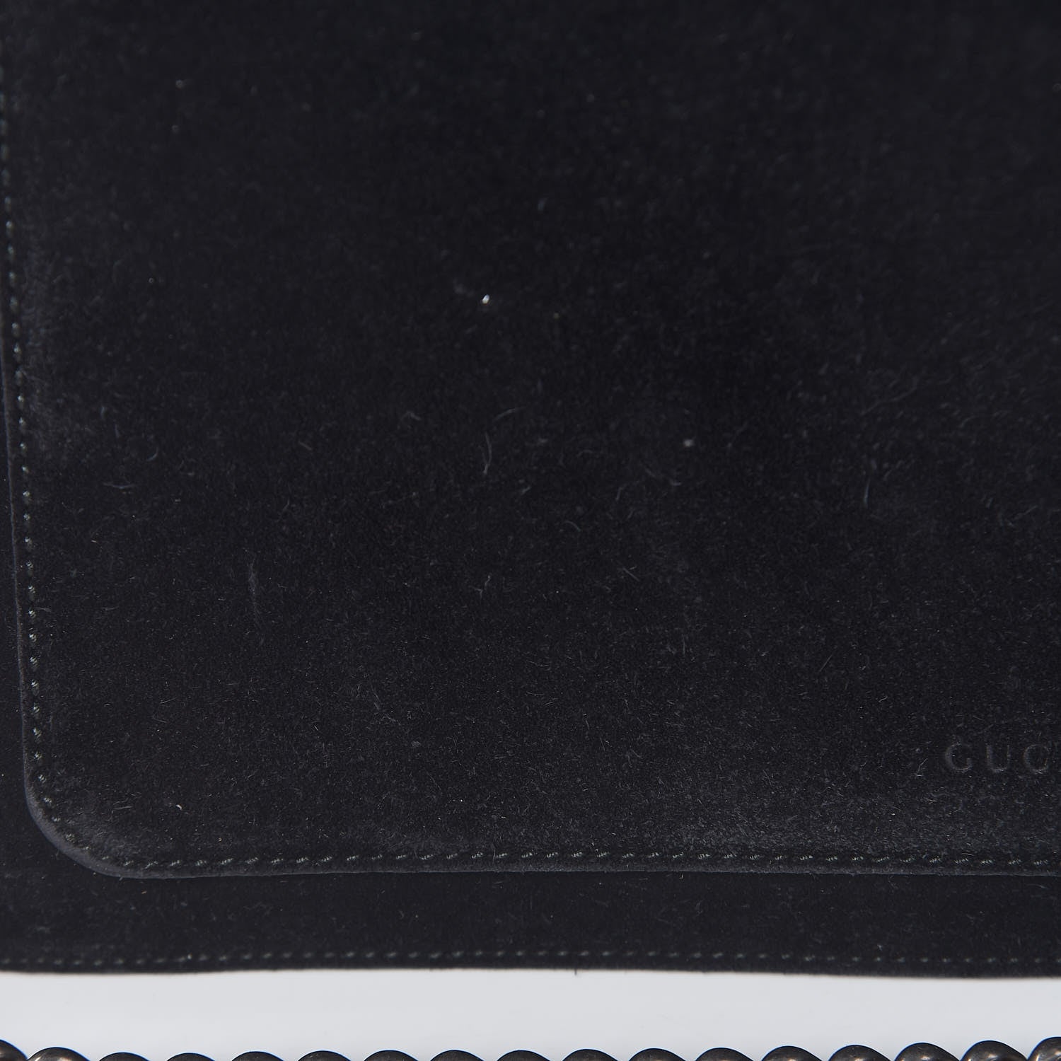 Gucci Suede Medium Dionysus Shoulder Bag Black 9 of 13