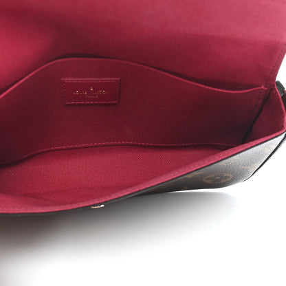 Louis Vuitton Monogram Pochette Felicie Chain Wallet Fuchsia 5 of 8