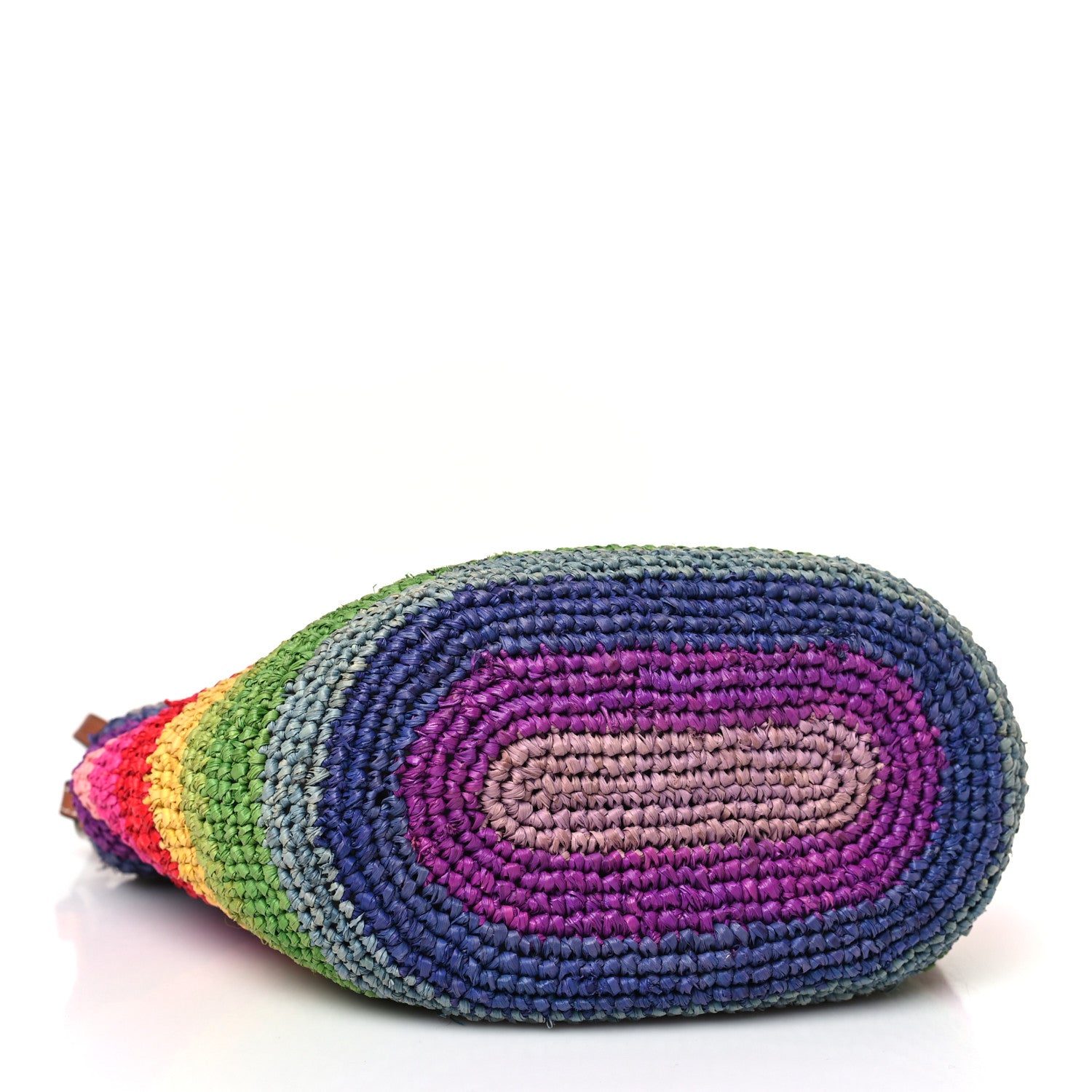 Loewe Raffia Paula's Ibiza Rainbow Crossbody Bag Tan 4 of 9