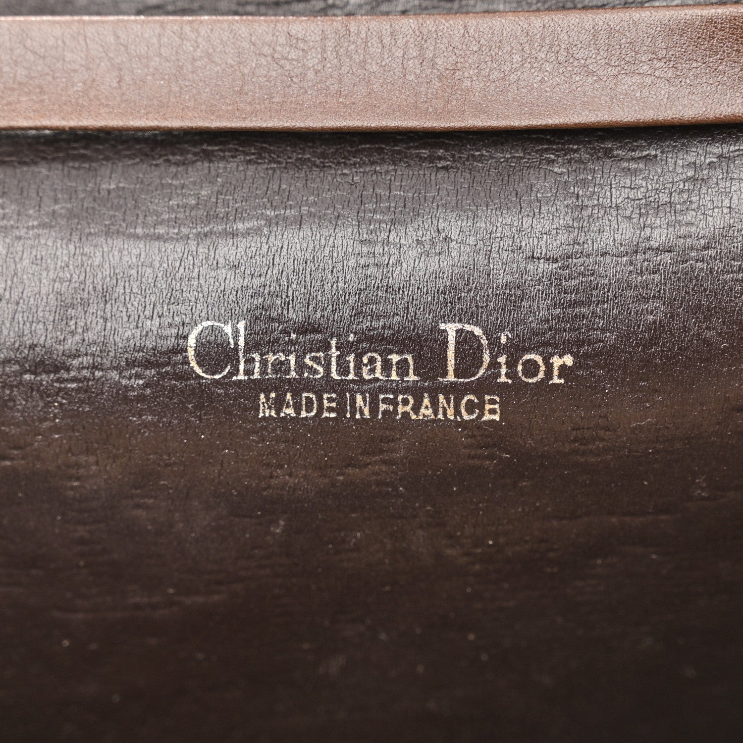 Christian Dior Monogram Oblique Chain Flap Brown 6 of 9