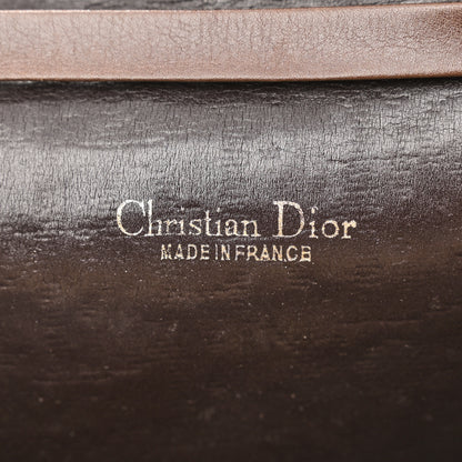 Christian Dior Monogram Oblique Chain Flap Brown 6 of 9
