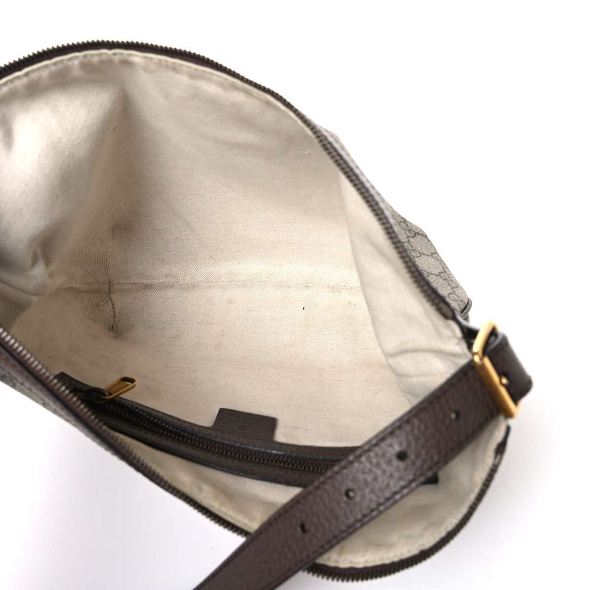 Gucci GG Supreme Monogram Web Small Ophidia Half Moon Hobo Brown 5 of 10
