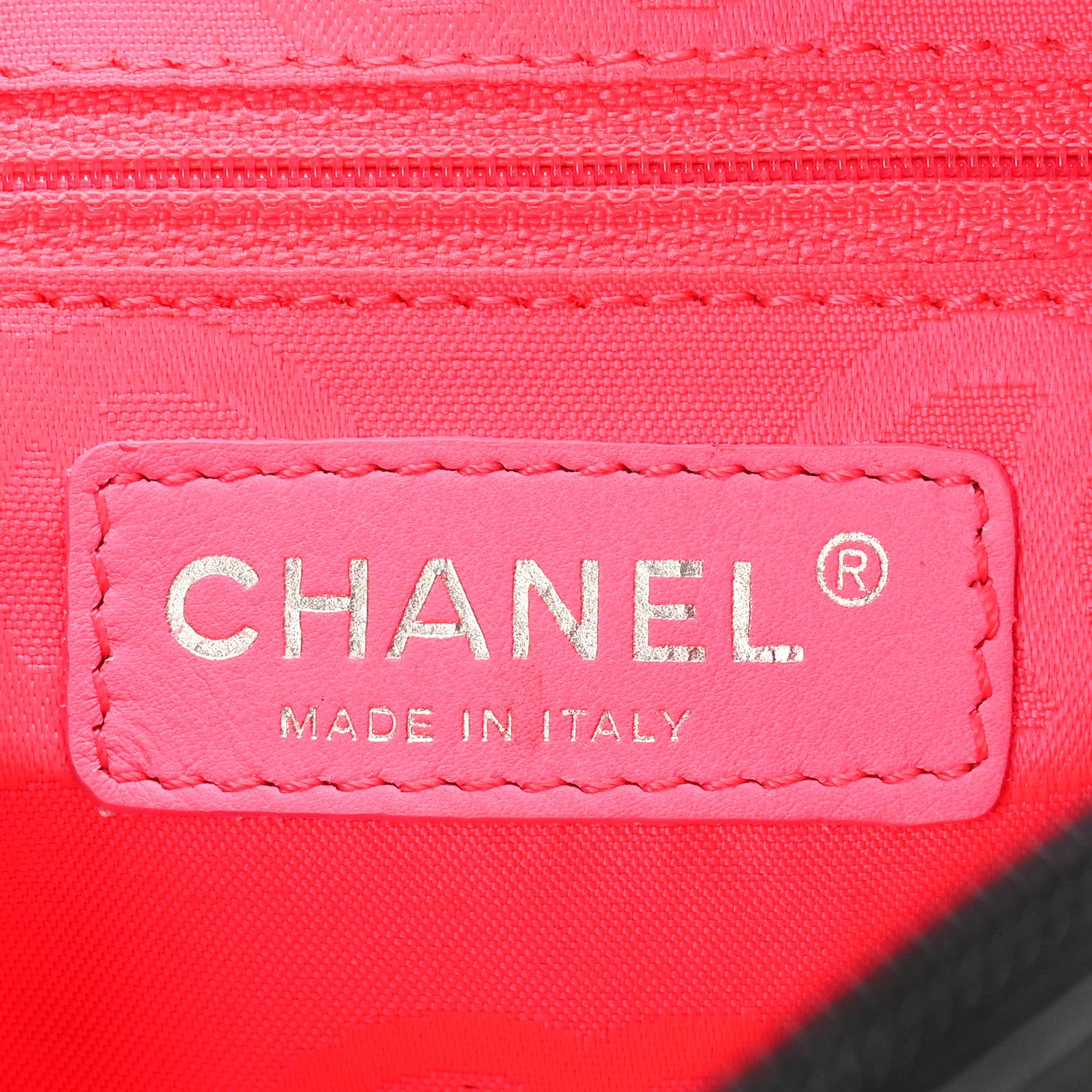 Chanel Calfskin Quilted Cambon Pochette Black White 6 of 9
