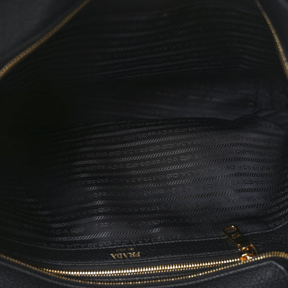 Prada Vitello Daino Pocket Shopping Tote Black 5 of 9