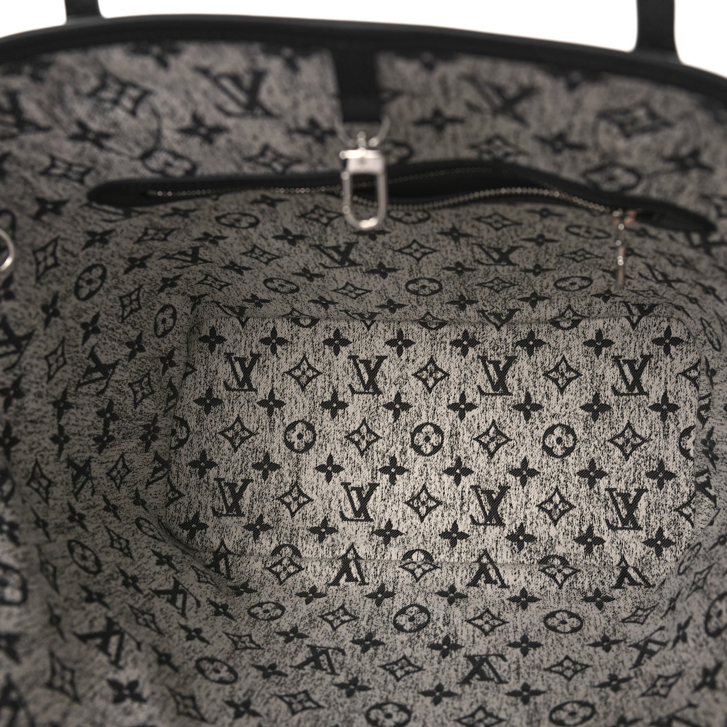 Denim Monogram Jacquard Neverfull MM Grey