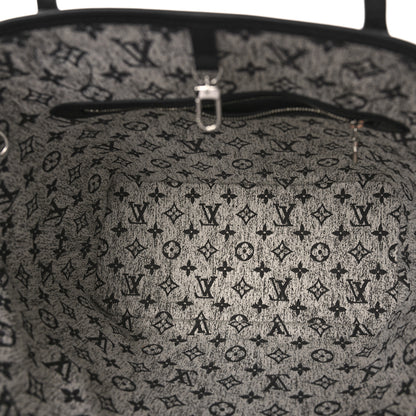 Louis Vuitton Denim Monogram Jacquard Neverfull MM Grey 6 of 9