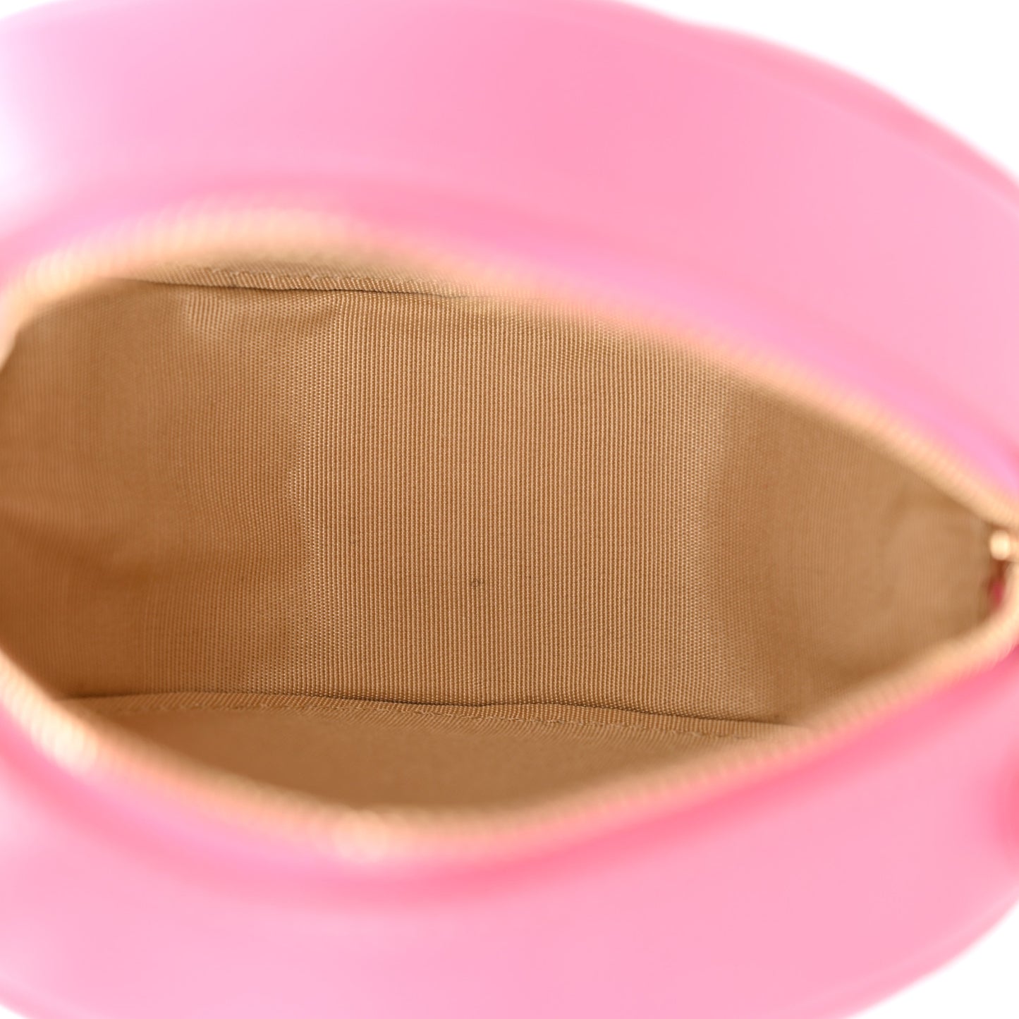 Lambskin Quilted Round Pearl Crush Clutch With Chain Pink