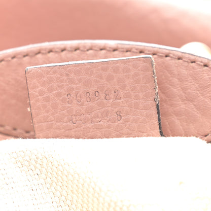 Gucci Pebbled Calfskin Medium Soho Chain Shoulder Bag Antique Rose 7 of 15