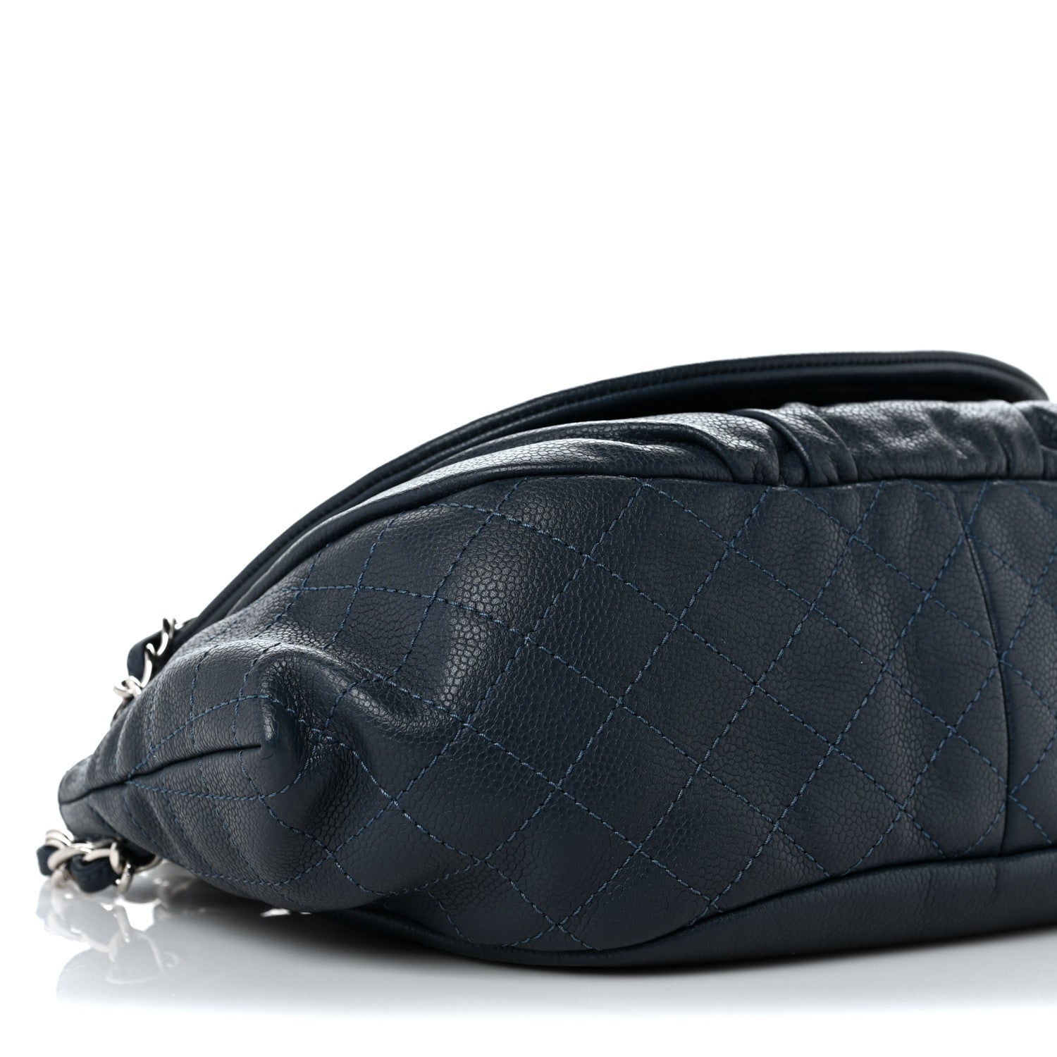 Chanel Caviar Large Half Moon Flap Navy 7 of 8