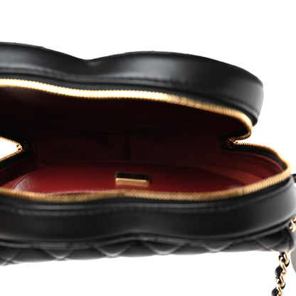Chanel Lambskin Quilted CC In Love Heart Bag Black 5 of 10