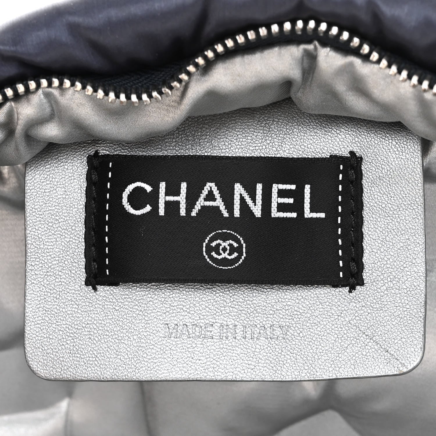 Chanel Nylon Embossed Small Doudoune Backpack Navy 5 of 9
