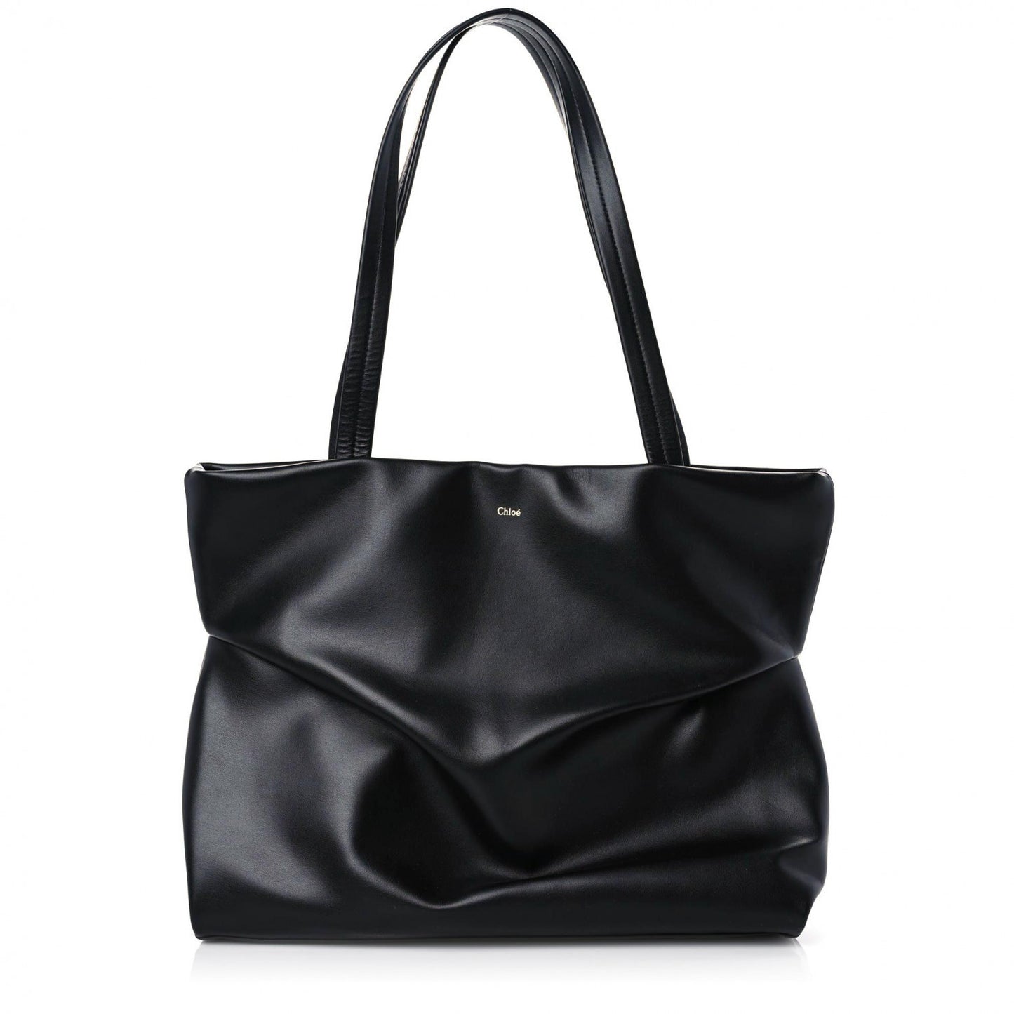 Calfskin Judy East West Tote Black