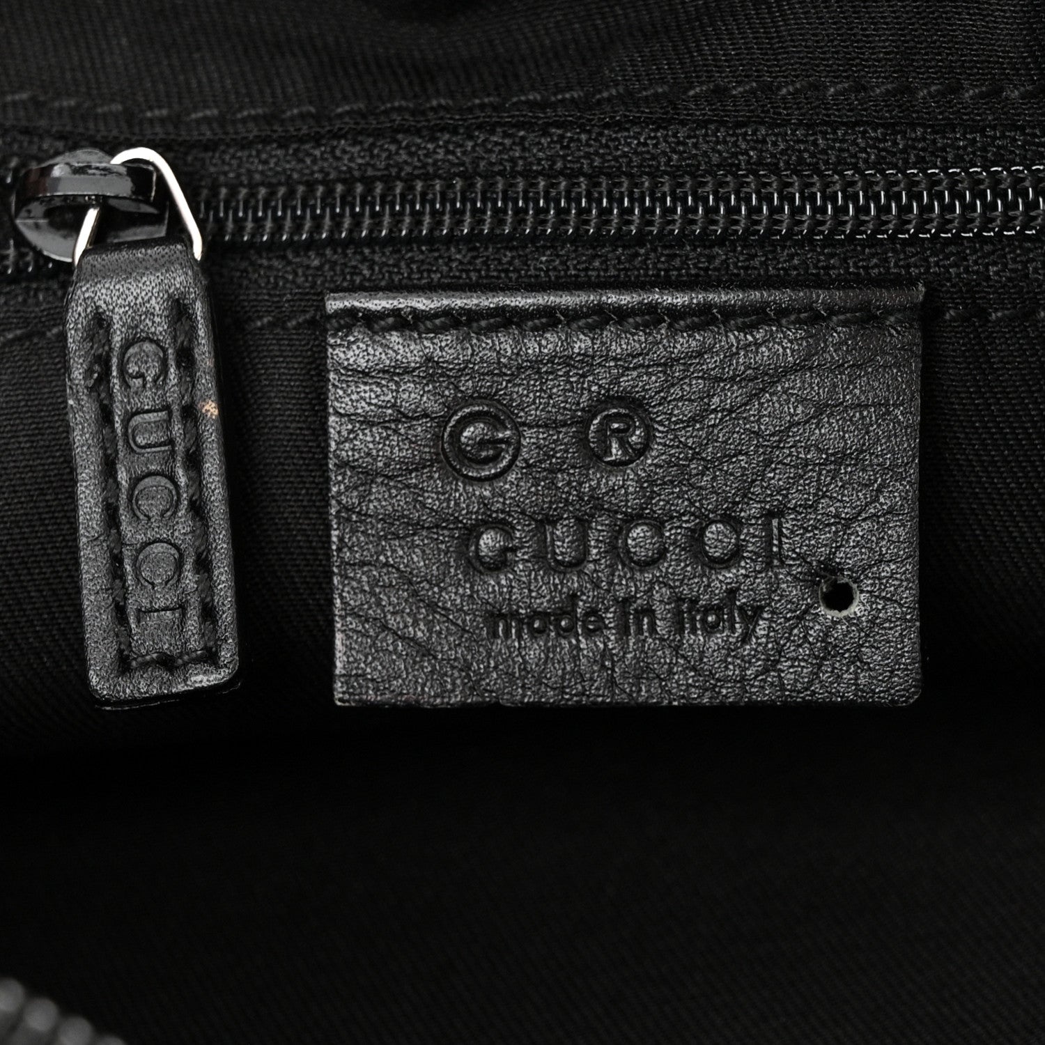 Gucci Nylon Monogram Tote Bag Black 6 of 11