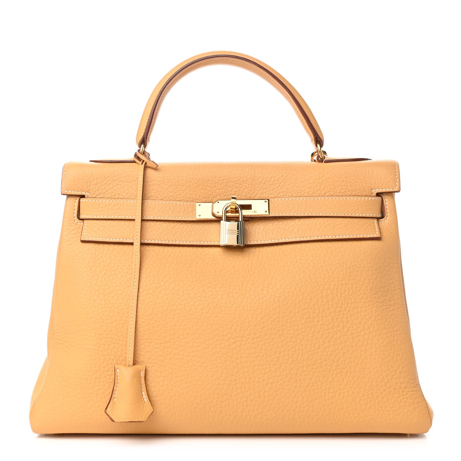 Hermes Taurillon Clemence Kelly Retourne 32 Sable 1 of 10